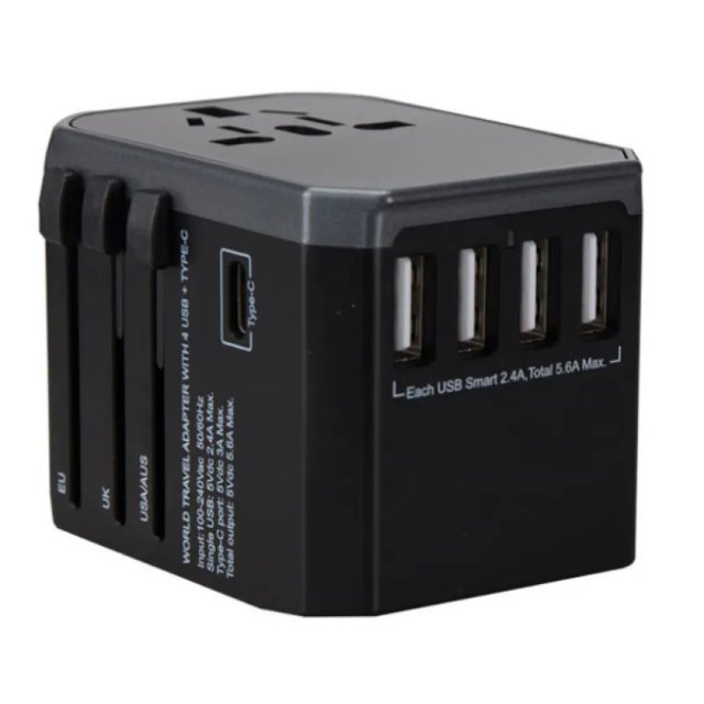 4 USB & 1 Type C Adapter
