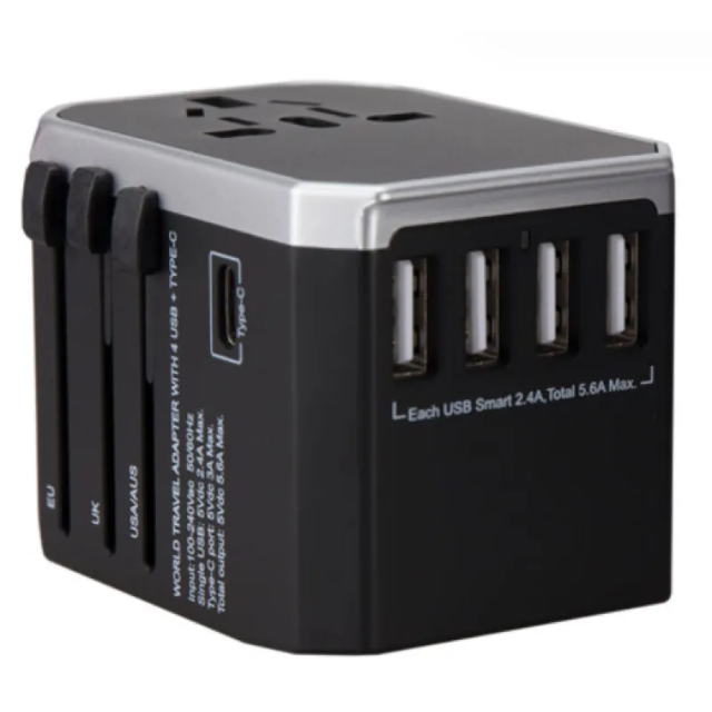 4 USB & 1 Type C Adapter