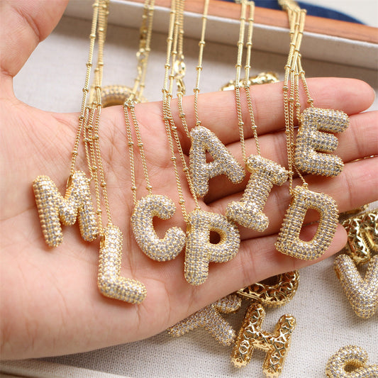 English Letter Necklace