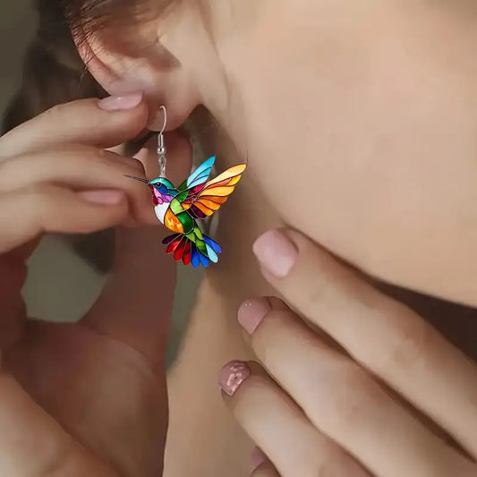 Colorful Bird Earrings