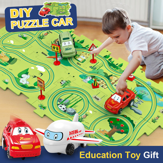 Children Puzzle - Electric Railroad Speeder